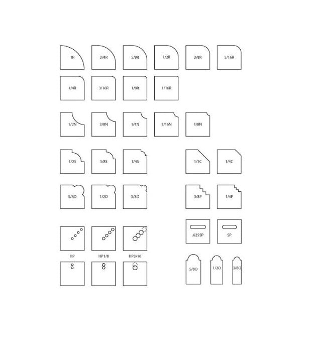 INDIVIDUAL STANDARD CORNER SHAPERS