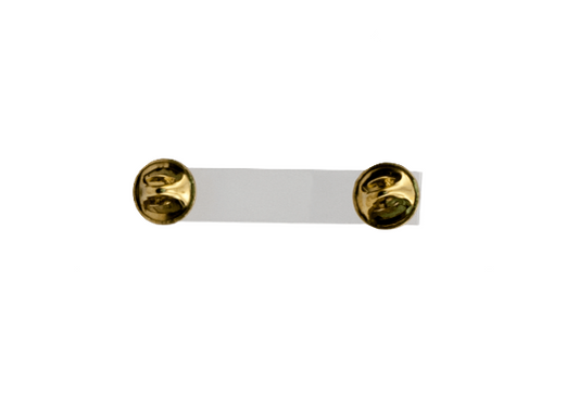 ADHESIVE BACKED DOUBLE CLUTCHES 100 PIECES PER PACKAGE