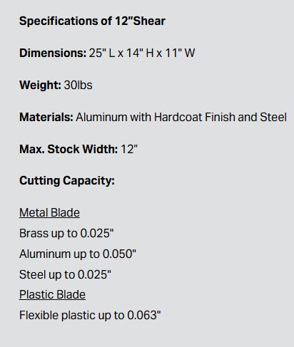 12" EDGERITE SHEAR